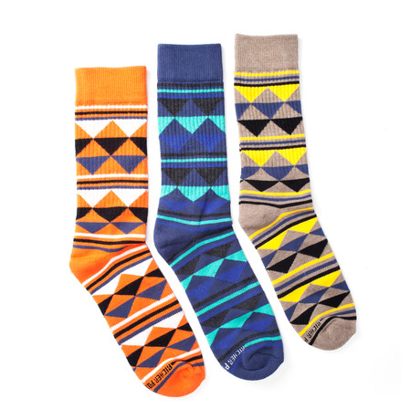 Abstract Sock Pack // Set Of 3