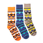 Abstract Sock Pack // Set Of 3