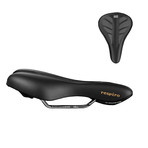 Leather Respiro Athletic Unisex Saddle + Gel Seat Cover