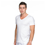 Classic V-Neck T-Shirt // White (L)