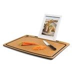 Orange Chef // Cutting Board with iPad Stand