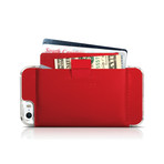 Wally Case // Clear + Red // iPhone 5/5S