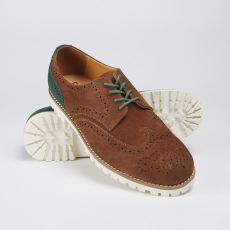 Bobbie Burns // Randy Suede Two Tone Brogue // Desert Palm + Mountain View (Euro: 40)