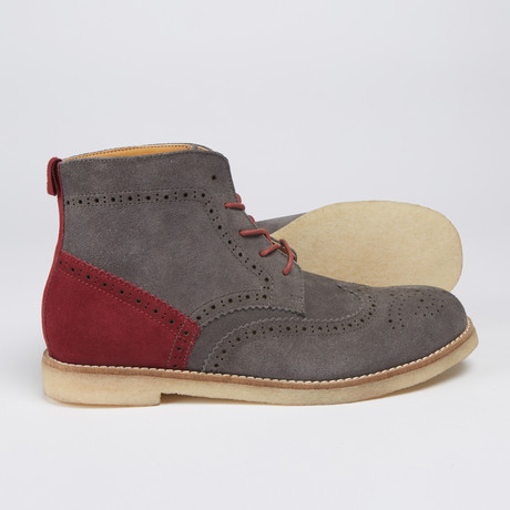 Bobbie Burns // Vince Suede Two Tone Wingtip Boot // Eiffel Tower (Euro: 40)