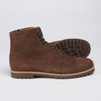 Bobbie Burns // Edward Suede Lace-Up Cap-Toe Boot // Chocolate Brown (Euro: 41)