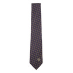 Italian Silk Tie // Navy + Yellow Box