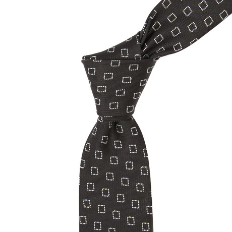 Italian Silk Tie // Black + White Box