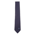 Italian Silk Tie // Black + Blue Box