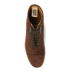Bobbie Burns // Edward Suede Lace-Up Cap-Toe Boot // Chocolate Brown (Euro: 43)
