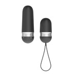 R4 Bullet Vibrator With Remote + B10 Couple's Ring (Black (R4) + Black (B10))