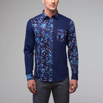 Ocean's 11 Button-Up Shirt // Navy (S)