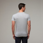 Labyrinth Tee // Heather Grey + Plaid (L)