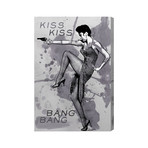 Kiss Kiss Bang Bang // Canvas Art (16"W x 24"H)