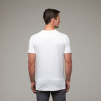 Knit Front Shirt // White (L)