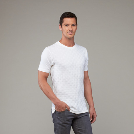 Knit Front Shirt // White (XS)