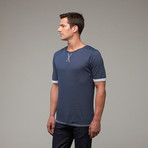 Simon Double Knit Jersey Tee // Midnight Navy (M)