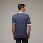 Simon Double Knit Jersey Tee // Midnight Navy (M)