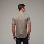 Moreno Rolled Sleeve Button Down // Moon Rock (M)
