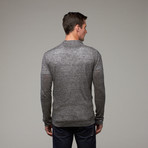 Dilon Dropped Hem Cardigan // Charcoal (XL)