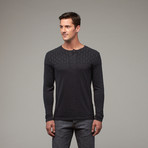 Henley + Cashmere Knit Panels // Stretch Limo (XS)