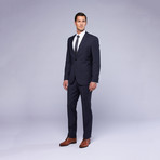 Hugo Boss // Grand/Central 2-Piece Suit // Navy Microcheck (US: 36R / 29"-30" Waist)