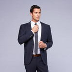 Hugo Boss // Grand/Central 2-Piece Suit // Navy Microcheck (US: 46R / 37"-39" Waist)