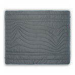 Rumpl Blanket // Charcoal + Cyan (Size: Throw)