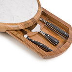 Cheese Knife Set + Marble Cheese Board