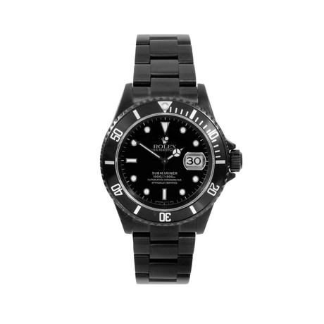 Rolex Men's Submariner // Custom Black // c. 1990s