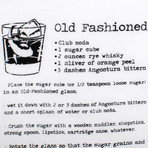 Old Fashioned Recipe Pocket Square