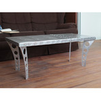 Jetset Coffee Table // Brushed Aluminum