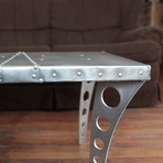 Jetset Coffee Table // Brushed Aluminum