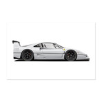 F40 LM Profile Series (White)