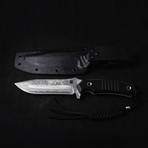 B-1 Hand Forged Damascus Fixed Blade Knife