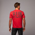 Run Dri Balance Tee // Red (S)