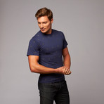 Polka Dot Basic Tee // Navy (XL)