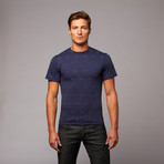 Polka Dot Basic Tee // Navy (XL)