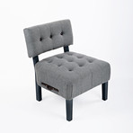 Rowan Chair + Pull Out Shelf (Gray)