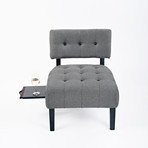 Rowan Chair + Pull Out Shelf (Gray)