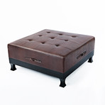 Rowan Ottoman + Pull Out Shelves (Gray)