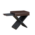 Blake X Stool // Ottoman + Pull Out Shelf (Cream)