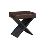 Blake X Stool // Ottoman + Pull Out Shelf (Cream)