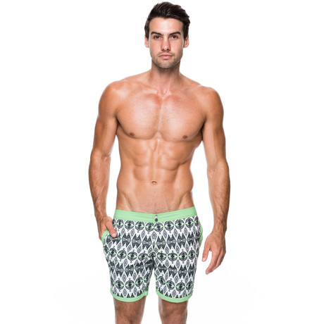 Hunter Swim Short Long // Green (M)