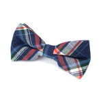 Plaid Bow Tie // Navy + Red