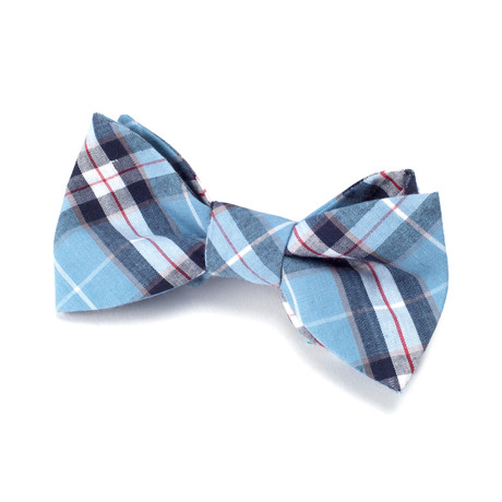 Plaid Bow Tie // Light Blue