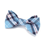 Plaid Bow Tie // Light Blue