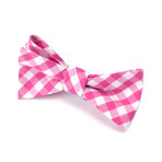 Gingham Bow Tie // Pink