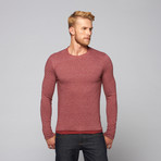 Threads For Thought // Robb Double Layer Crew Neck // Heather Syrah (XL)