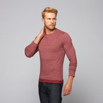 Threads For Thought // Robb Double Layer Crew Neck // Heather Syrah (L)