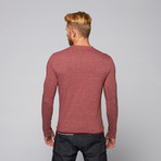 Threads For Thought // Robb Double Layer Crew Neck // Heather Syrah (2XL)
